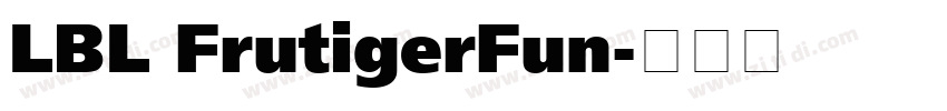 LBL FrutigerFun字体转换